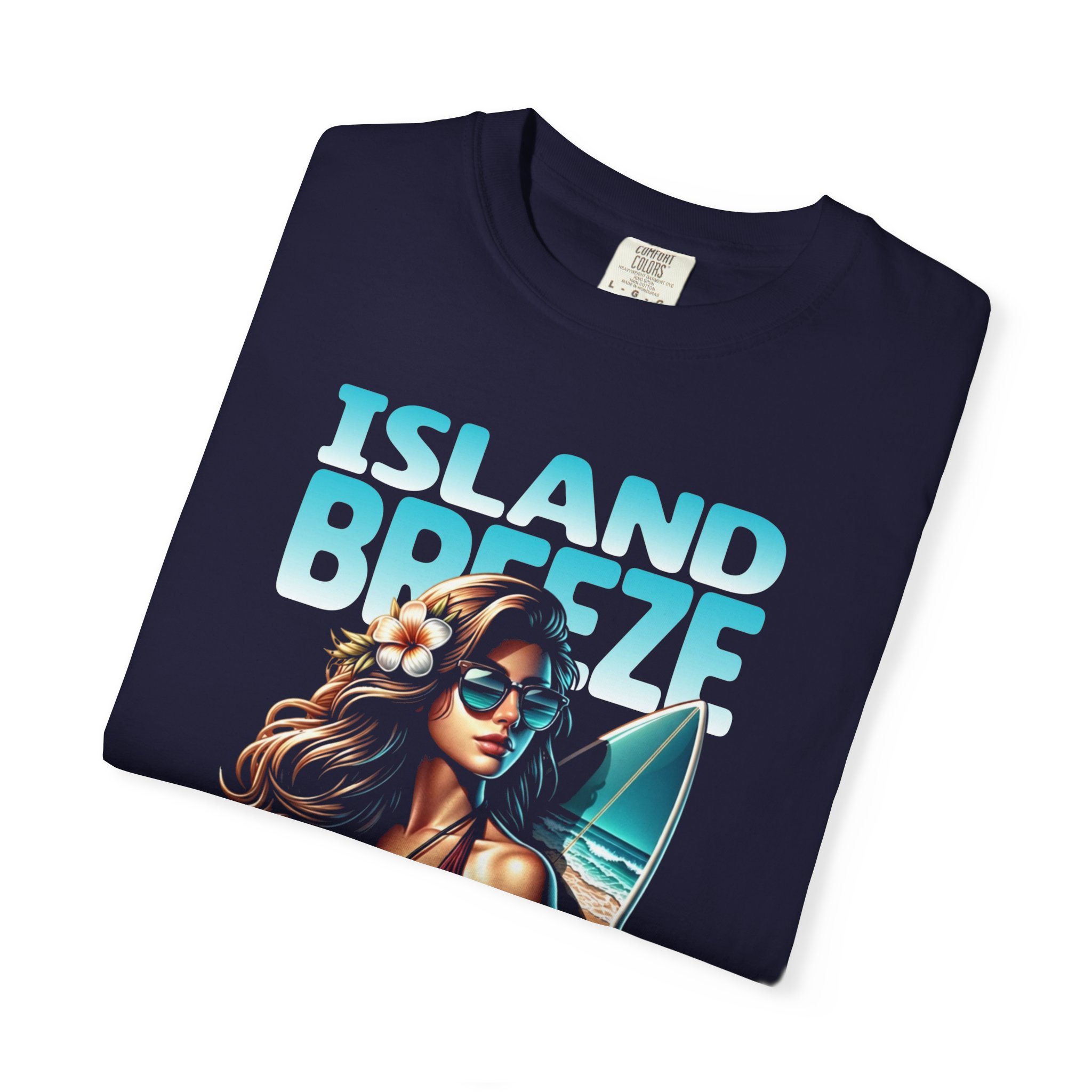 Island Breeze Escape T-Shirt — Women's Surf Graphic Tee - Image 3
