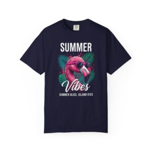 Summer Vibes T-Shirt — Pink Flamingo Graphic Tee
