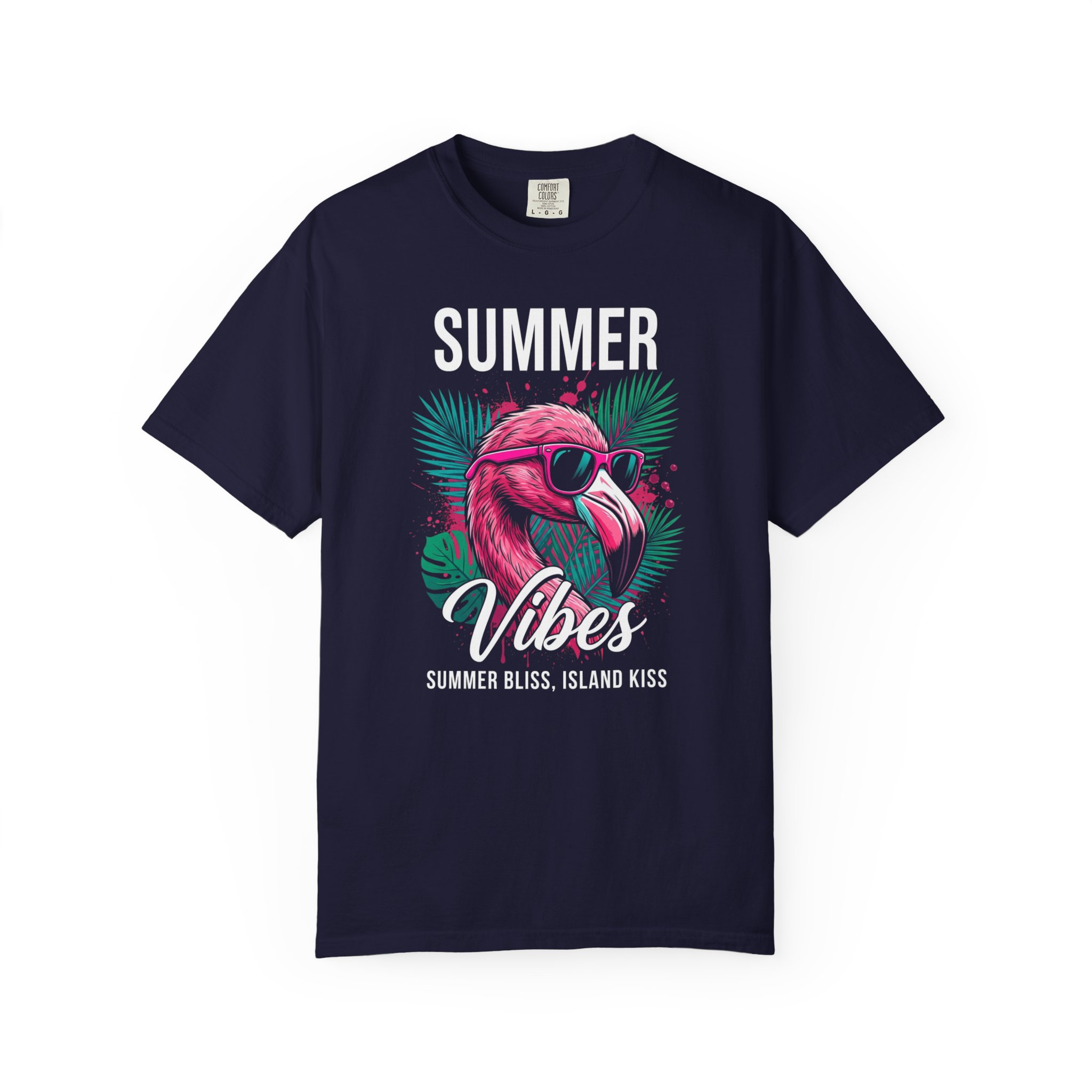 Summer Vibes T-Shirt — Pink Flamingo Graphic Tee