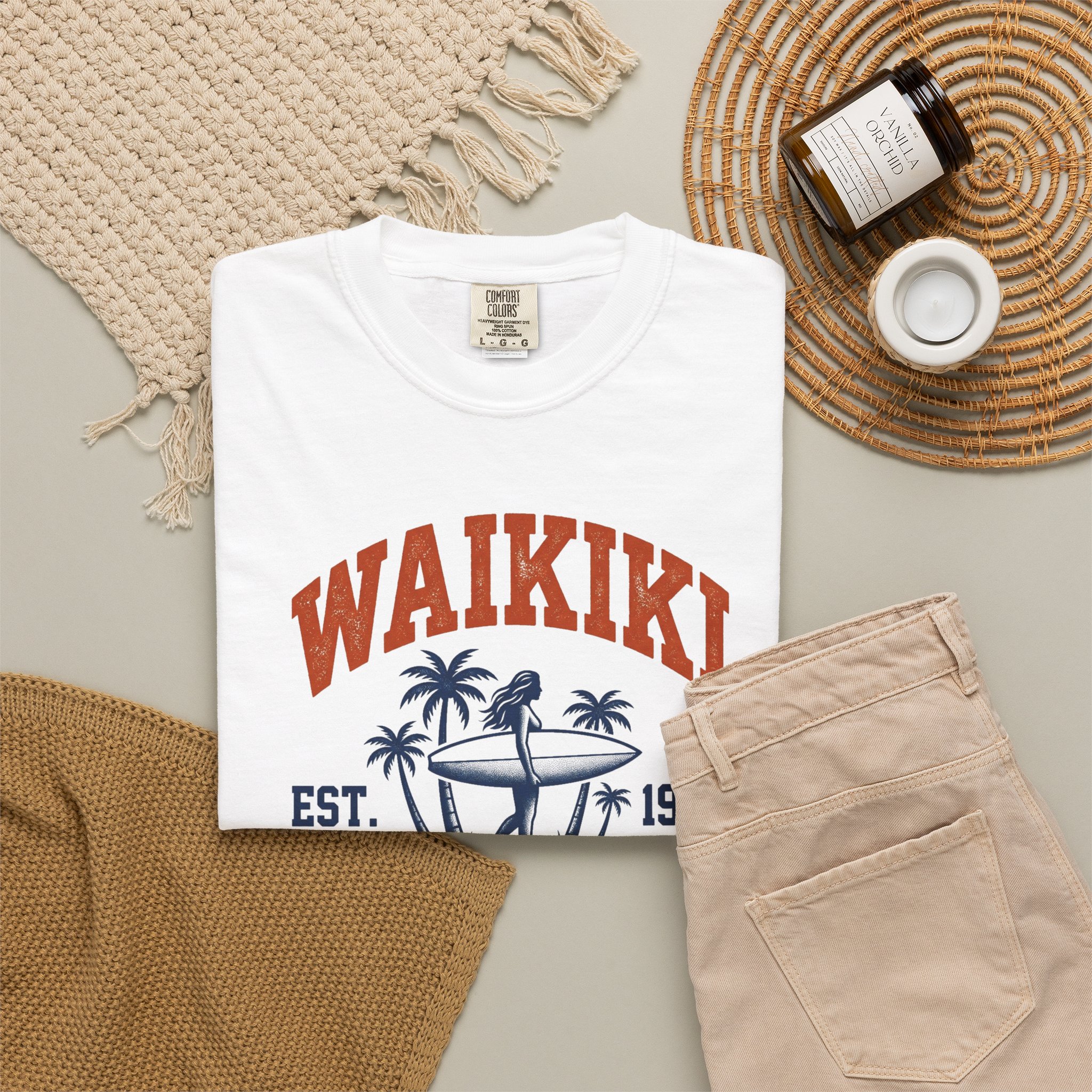 Waikiki Beach Club T-Shirt – Retro Surf Graphic Tee - Image 6