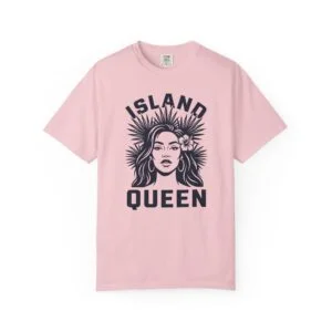 Island Queen T‑Shirt — Tropical Floral Graphic Tee for Women