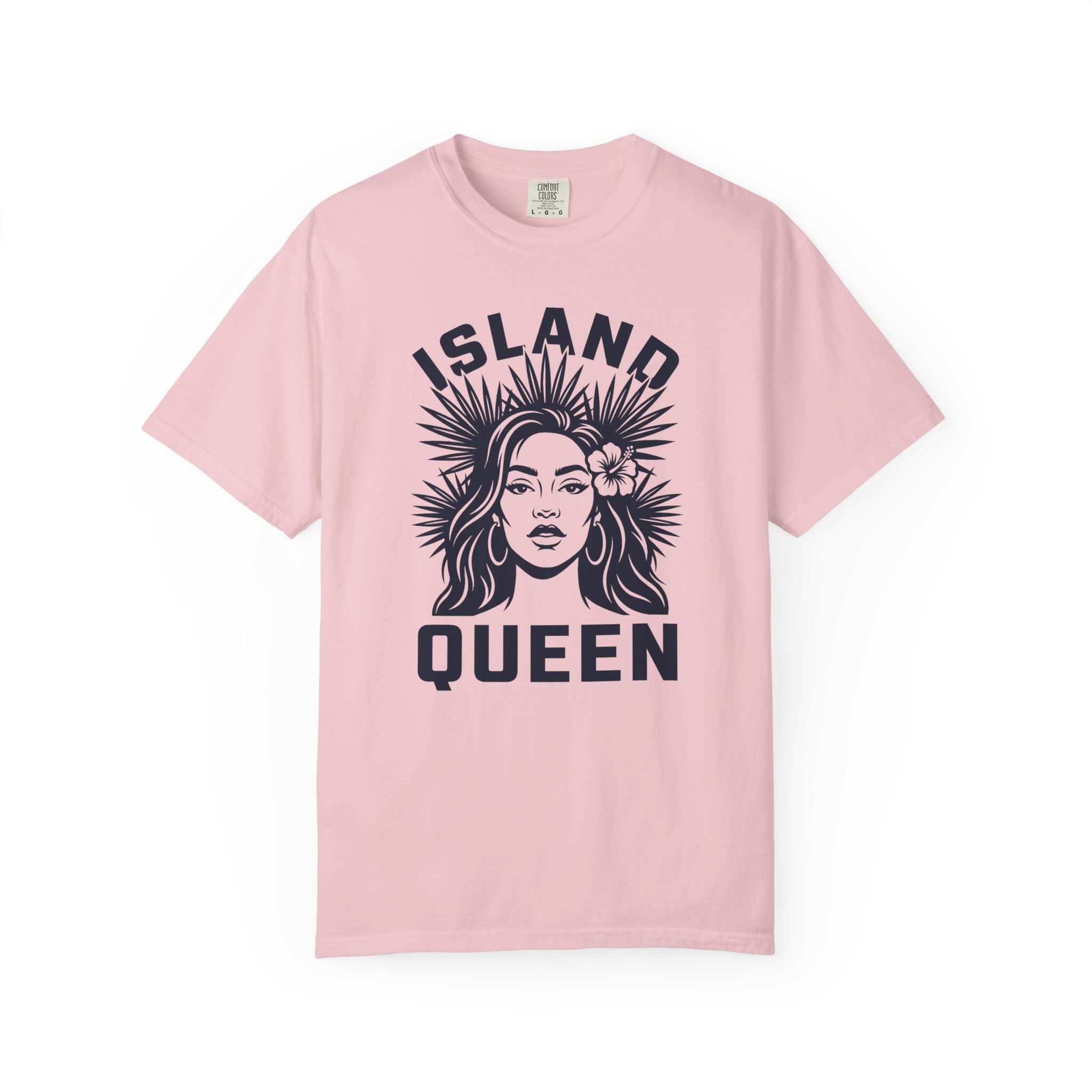 Island Queen T‑Shirt — Tropical Floral Graphic Tee for Women