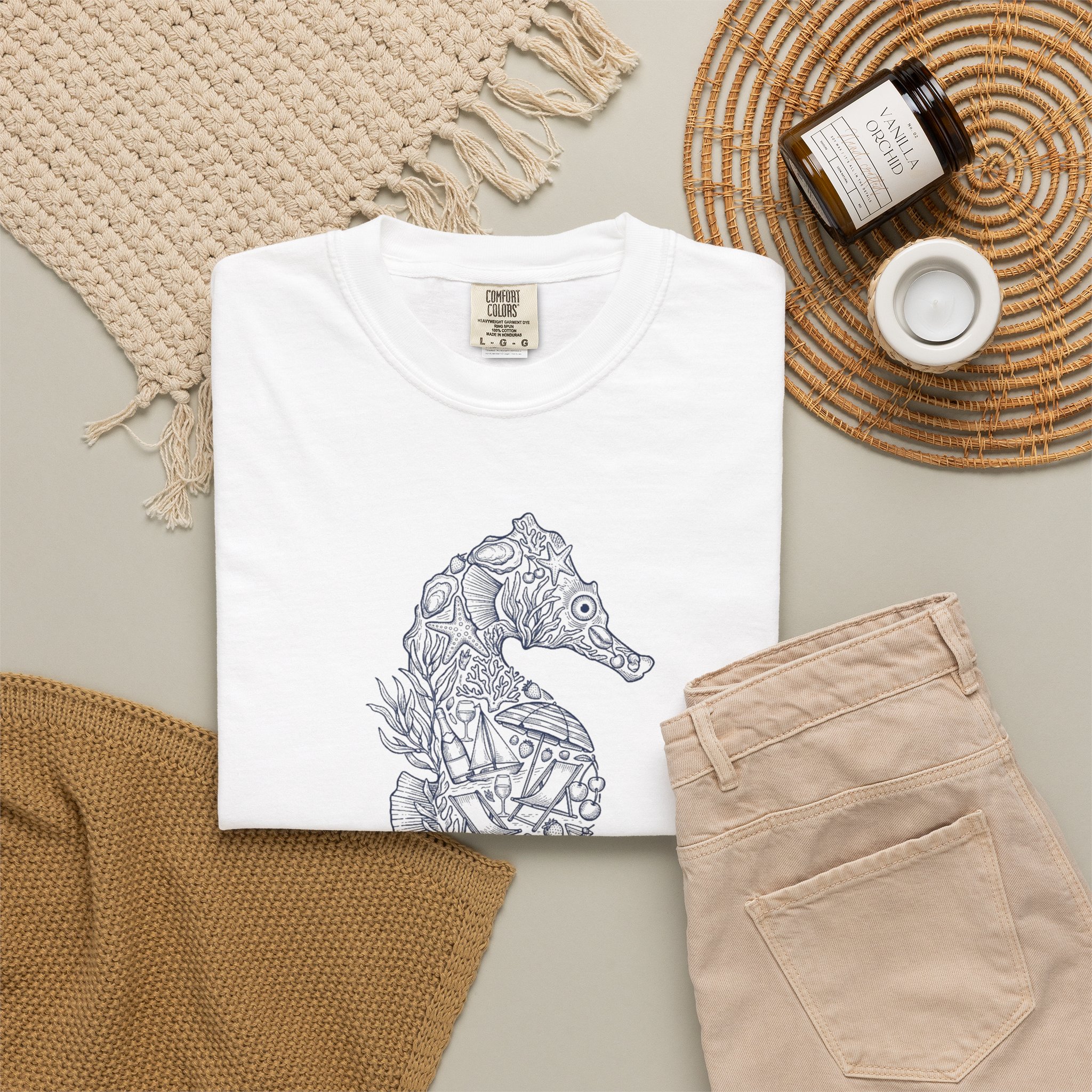 Seahorse Illustration T-Shirt - Image 6