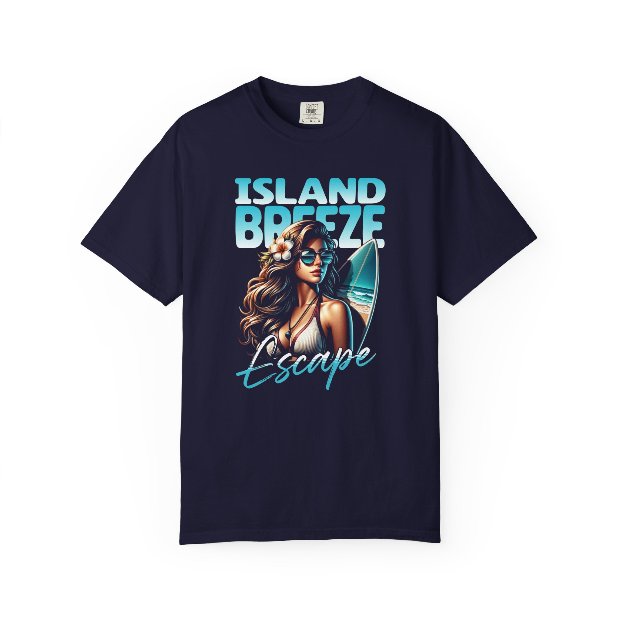 Island Breeze Escape T-Shirt — Women's Surf Graphic Tee
