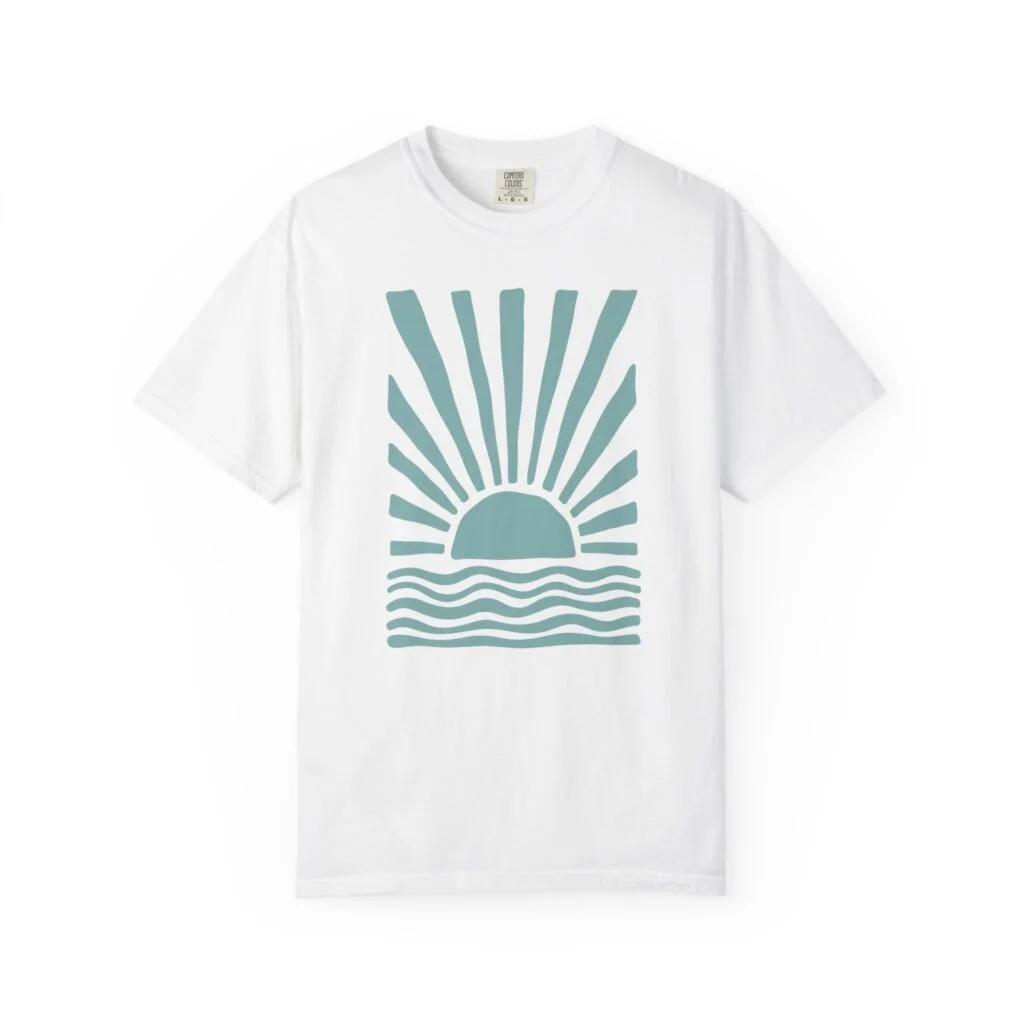 Sunrise Wave T-Shirt — Minimal Coastal Graphic Tee