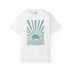 Sunrise Wave T-Shirt — Minimal Coastal Graphic Tee