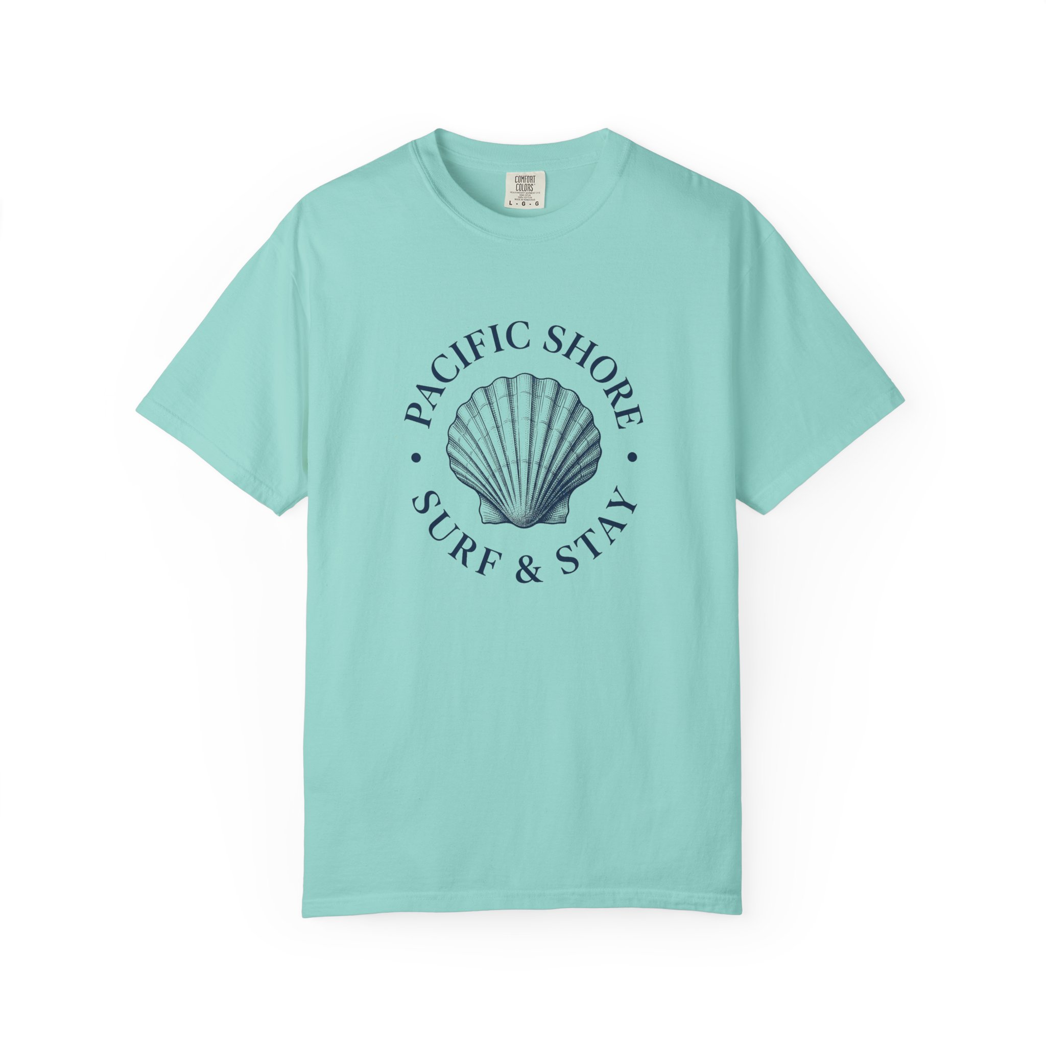 Pacific Shore Shell Tee — Surf & Stay Coastal T-Shirt
