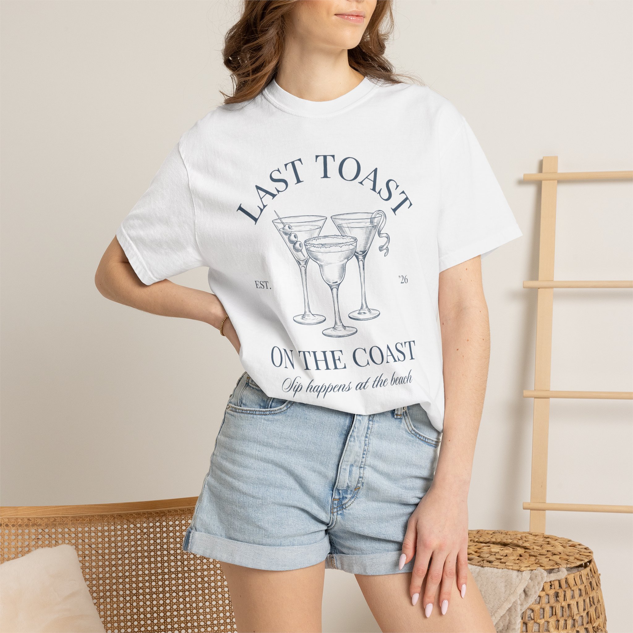 T‑Shirt — "Last Toast on the Coast" Cocktail Beach Tee - Image 4