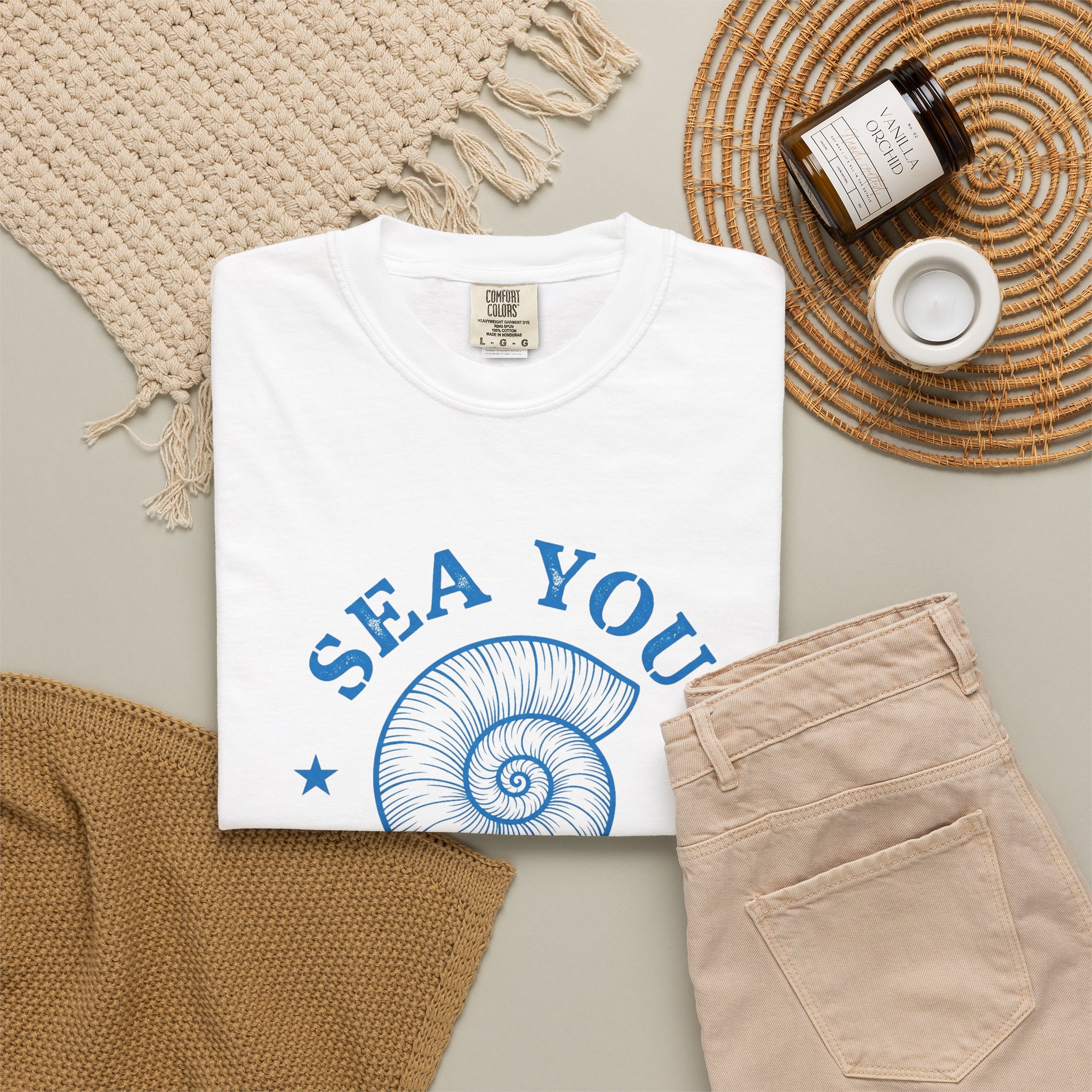 Sea You Later T-Shirt — Nautical Seashell Graphic Tee - Image 5