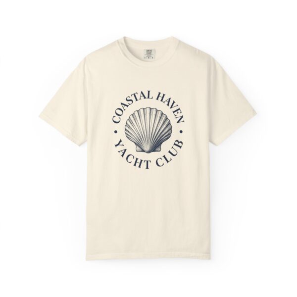 Coastal Haven Yacht Club T-Shirt — Nautical Shell Graphic Tee