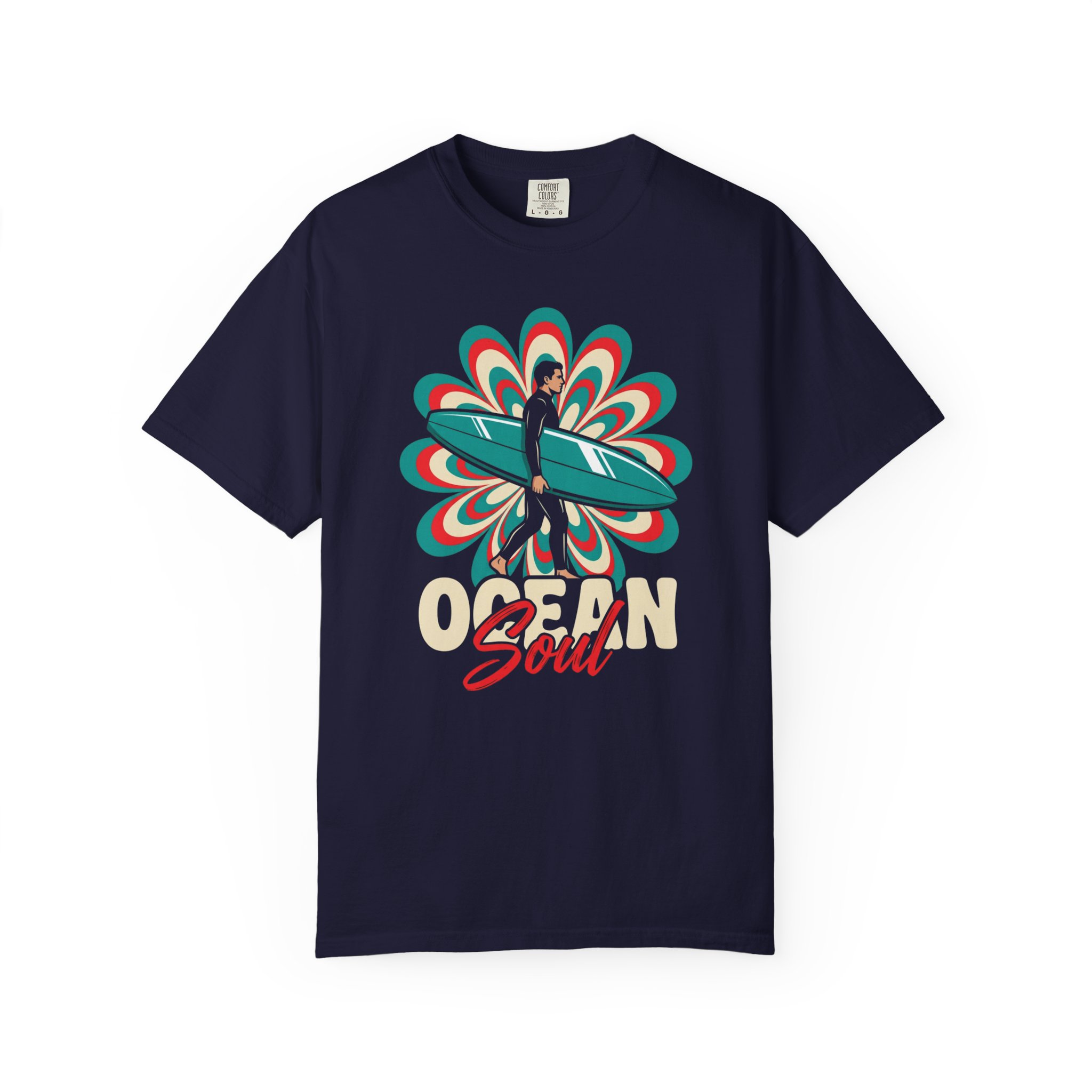 Ocean Soul Surf T-Shirt — Retro Surfer Graphic Tee