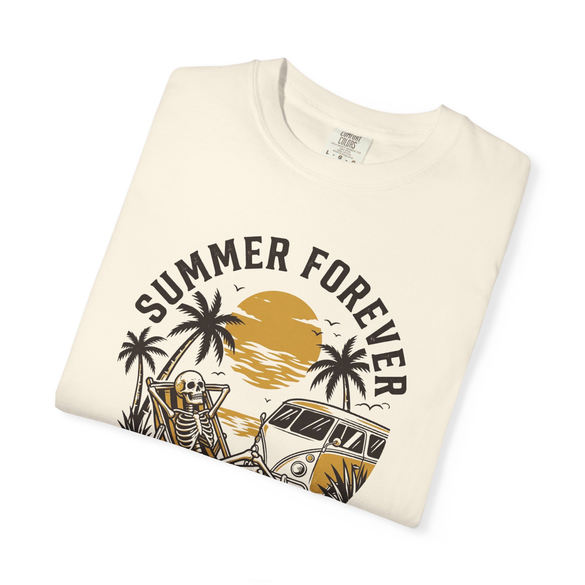 Summer Forever Graphic T-Shirt — "Good Vibes Only" Beach Retro Tee - Image 3