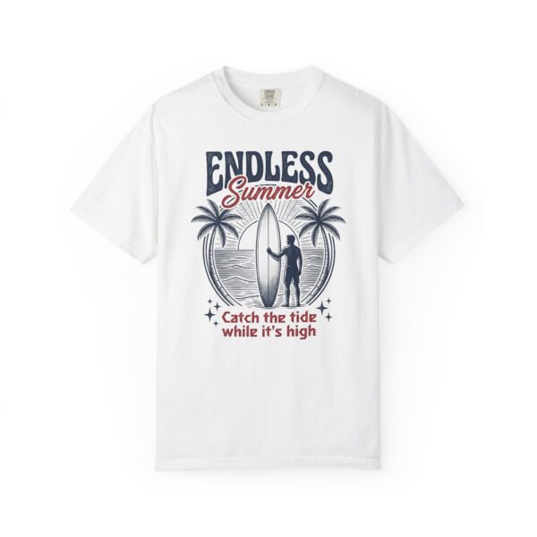 Endless Summer Surf T-Shirt — "Catch the tide while it's high"