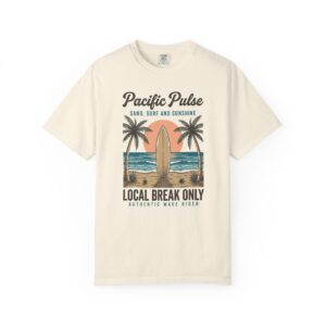 Pacific Pulse Surf T-Shirt — 'Local Break Only' Vintage Beach Tee