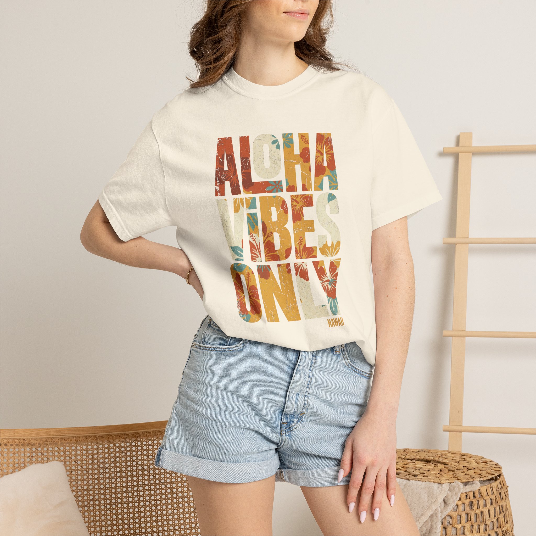 Aloha Vibes Only T-Shirt — Tropical Graphic Tee - Image 4