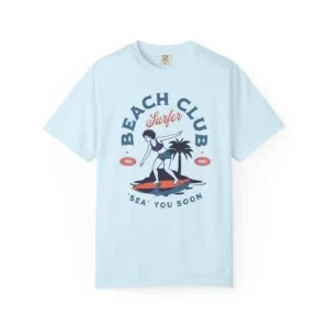 Beach Club Surfer T-Shirt — "Sea You Soon" Vintage Surf Graphic