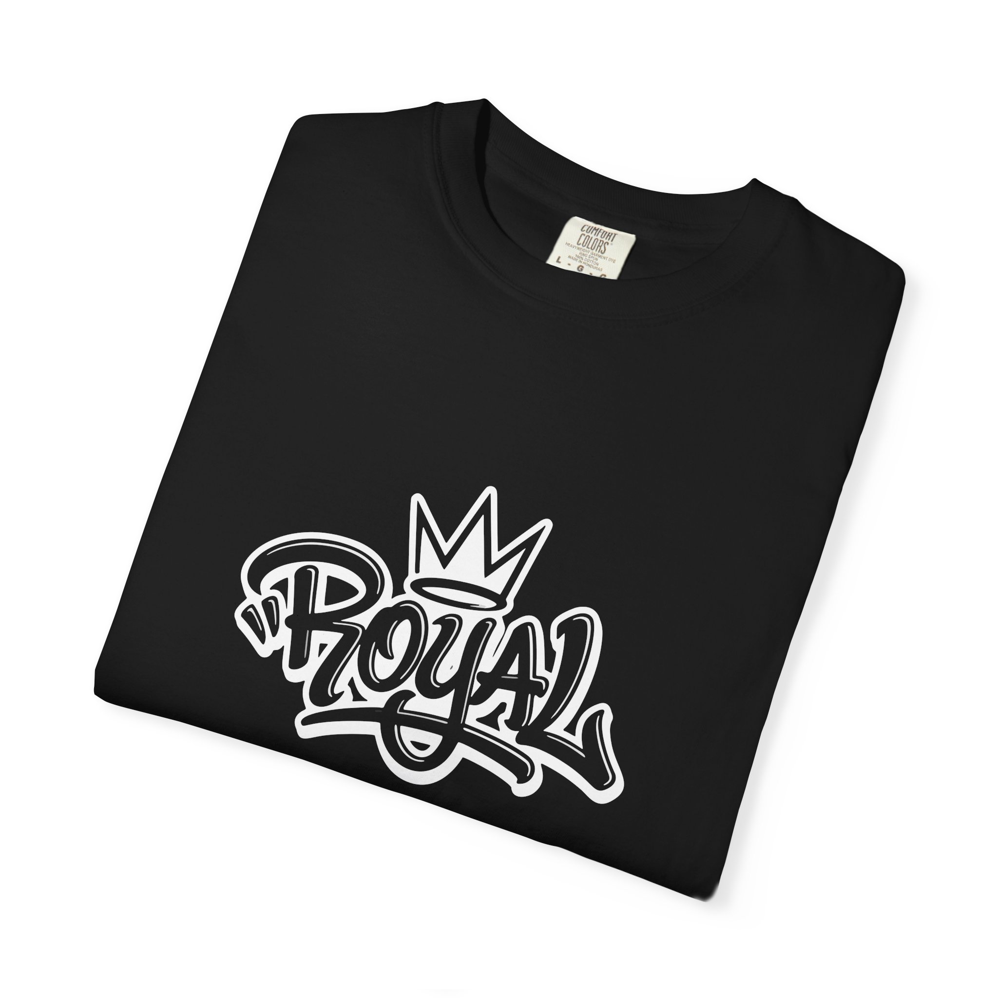 Royal Graffiti T-Shirt — Streetwear Graphic Tee with Crown Script - Image 3