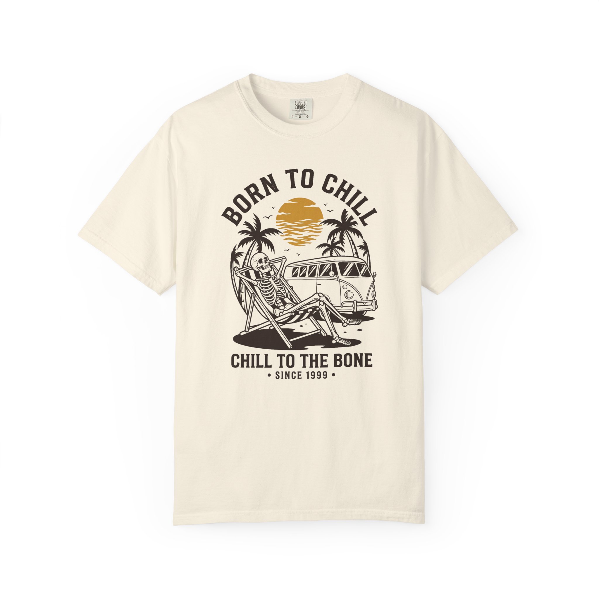 Born to Chill T-Shirt – Vintage Surf Van Beach Tee