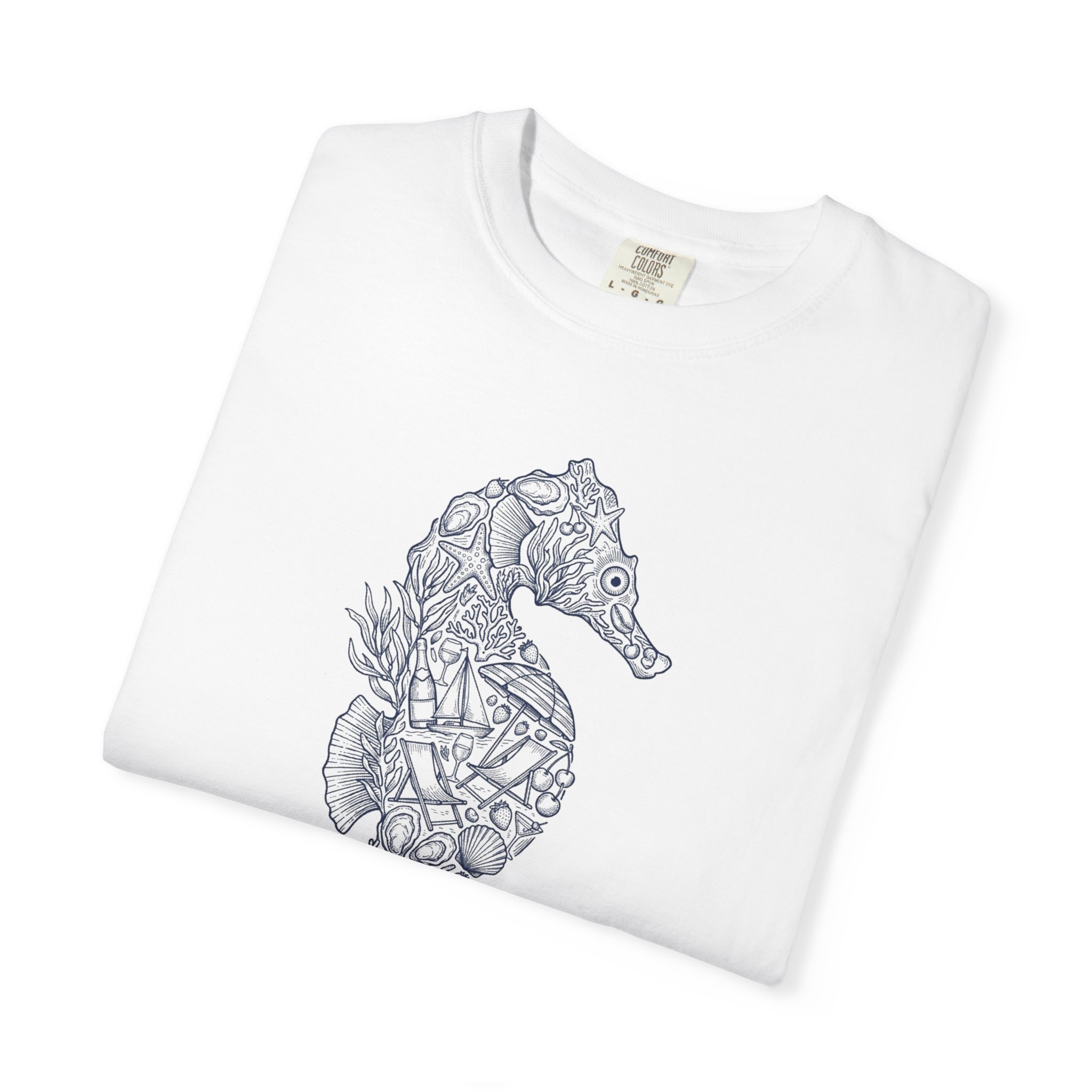 Seahorse Illustration T-Shirt - Image 3