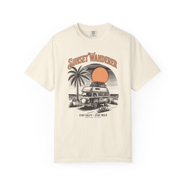 Sunset Wanderer Van T-Shirt — "Stay Salty • Stay Wild" Beach Tee