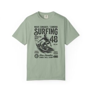 Surfing 48, wave conquer, Graphic T-Shirt — Vintage Wave Rider Tee