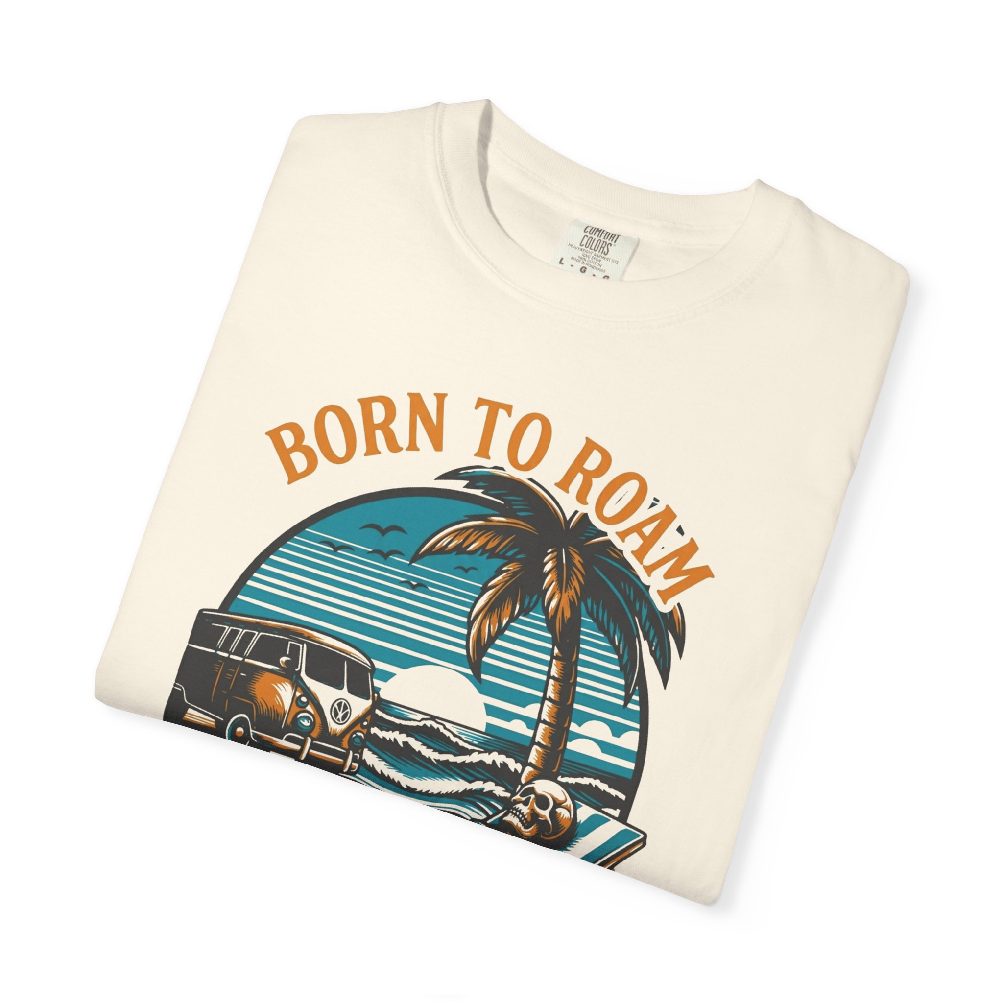 Born to Roam Beach T-Shirt — 'Sunshine Is the Best Medicine' Vintage Surf Tee - Image 3