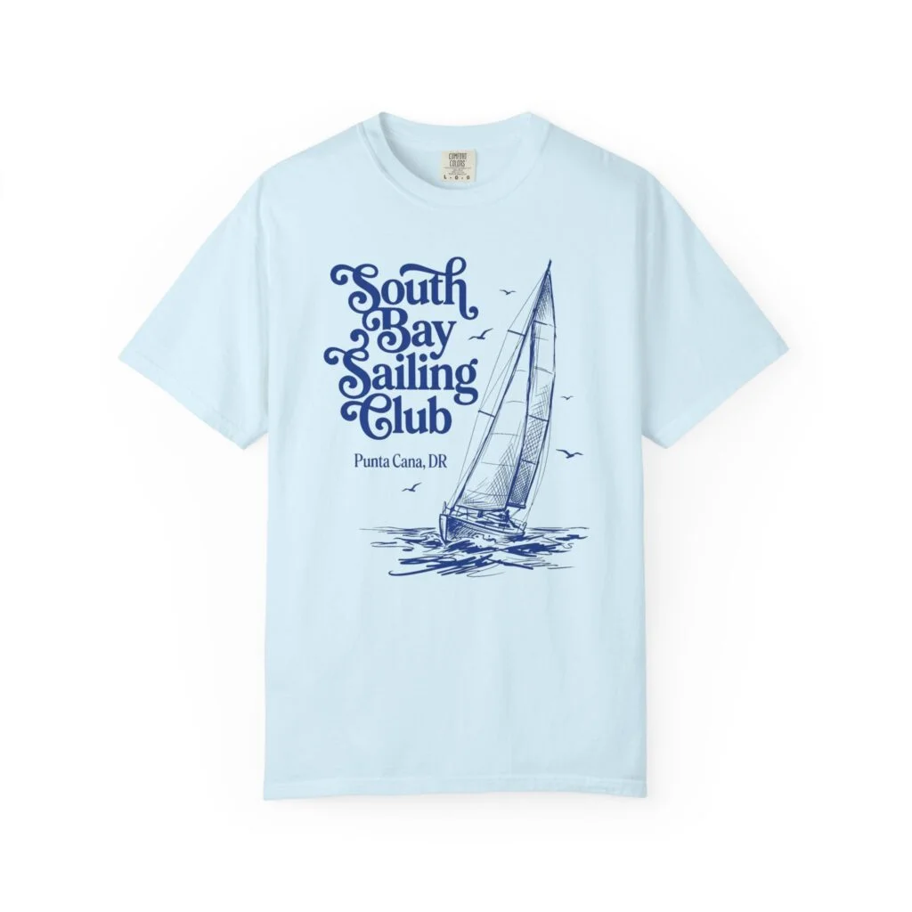 South Bay Sailing Club T-Shirt – Punta Cana Nautical Graphic Tee