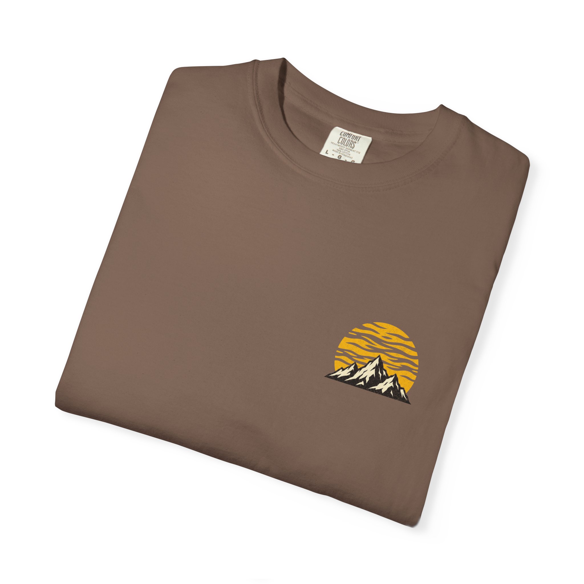 Highland Heritage Outdoor T-Shirt — Mountain Sunset Graphic - Image 3