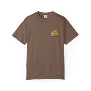 Highland Heritage Outdoor T-Shirt — Mountain Sunset Graphic