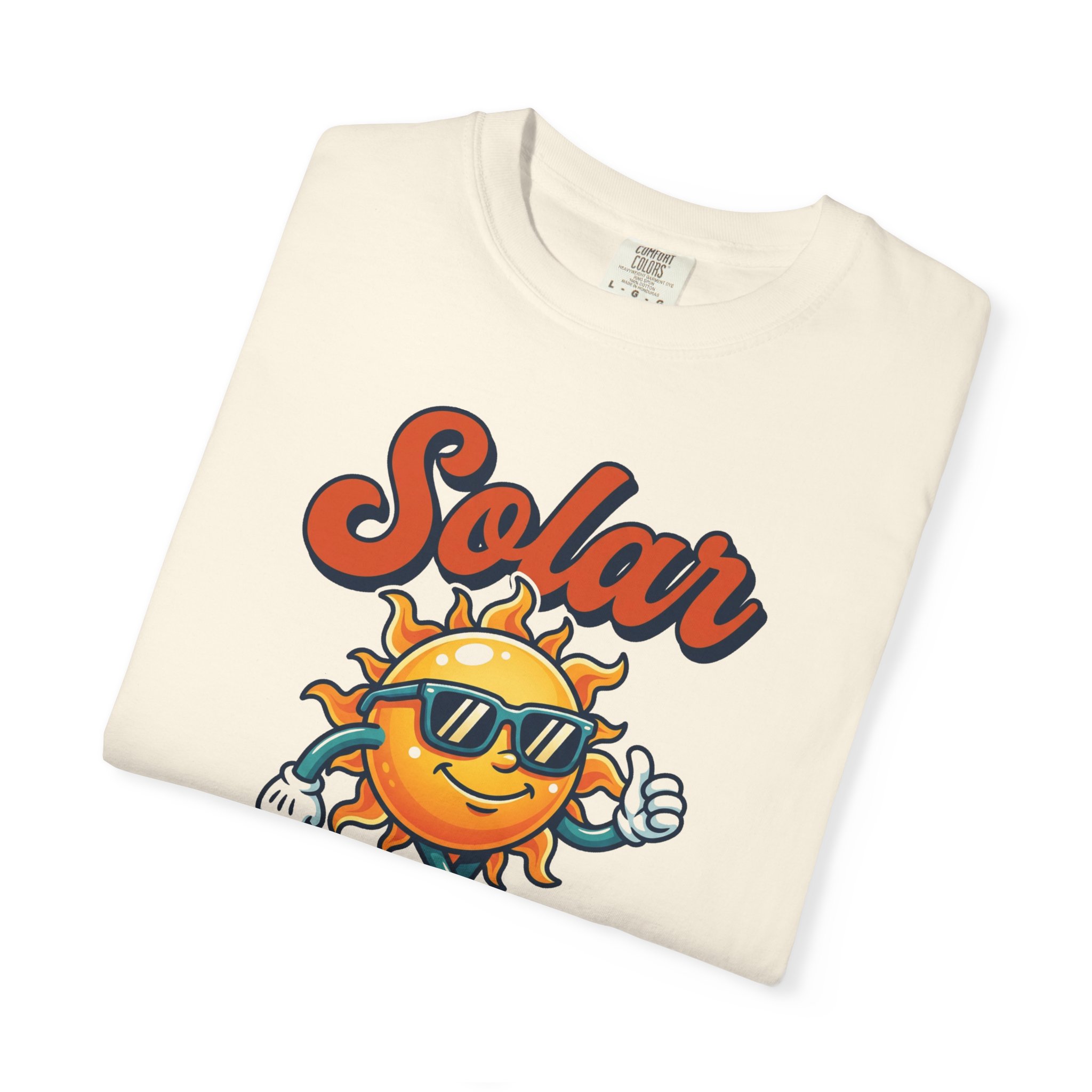 Solar Power Graphic T-Shirt — Retro Sunny Skateboard Design - Image 3