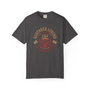 Seafarer Legend Club T-Shirt — Skull Nautical Tee (“No Port, No Pity”)