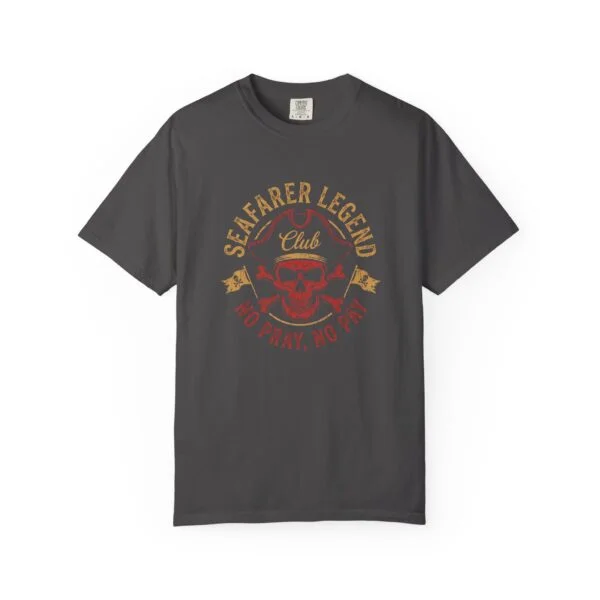 Seafarer Legend Club T-Shirt — Skull Nautical Tee (“No Port, No Pity”)
