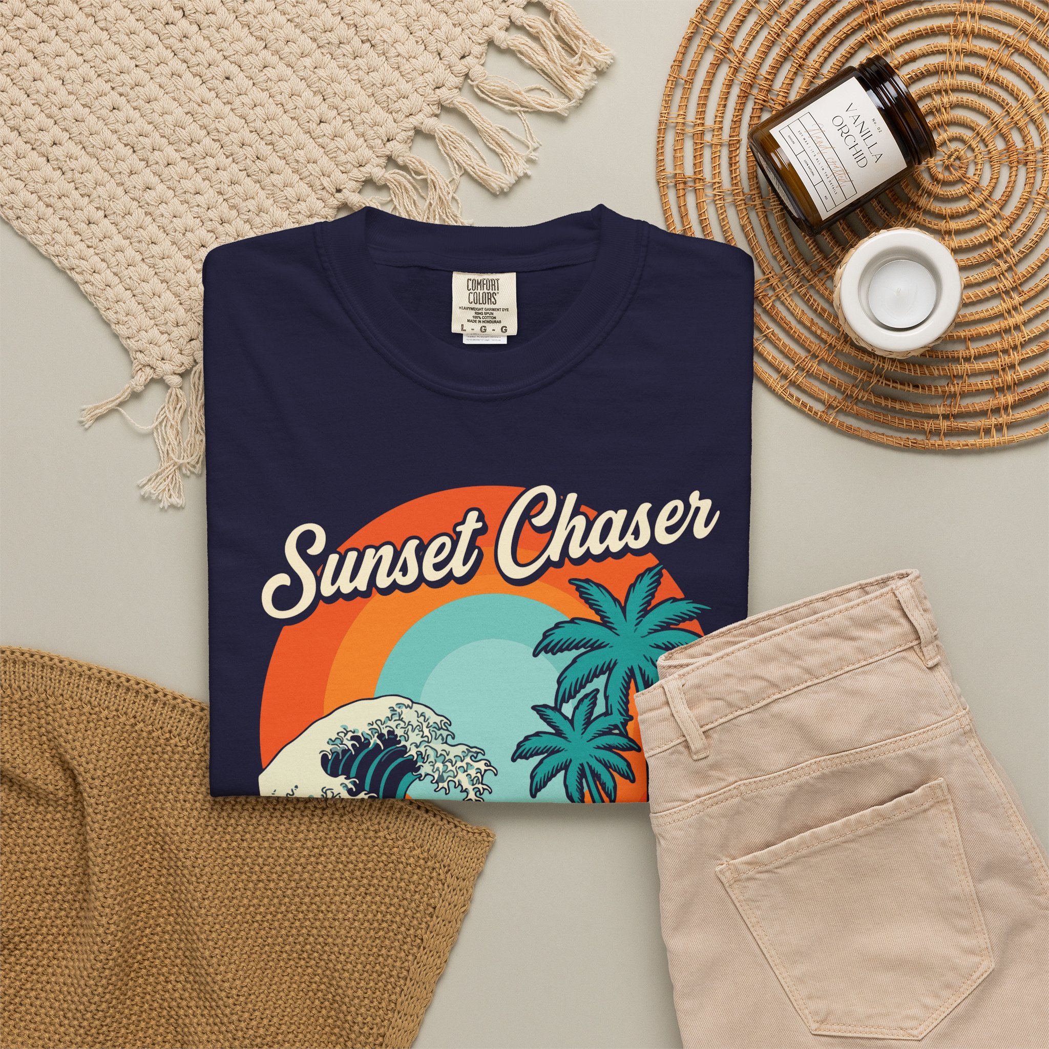 Sunset Chaser Retro Car T-Shirt - Image 6