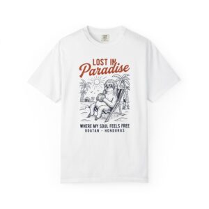 Lost in Paradise T-Shirt — Roatán Honduras Beach Graphic Tee