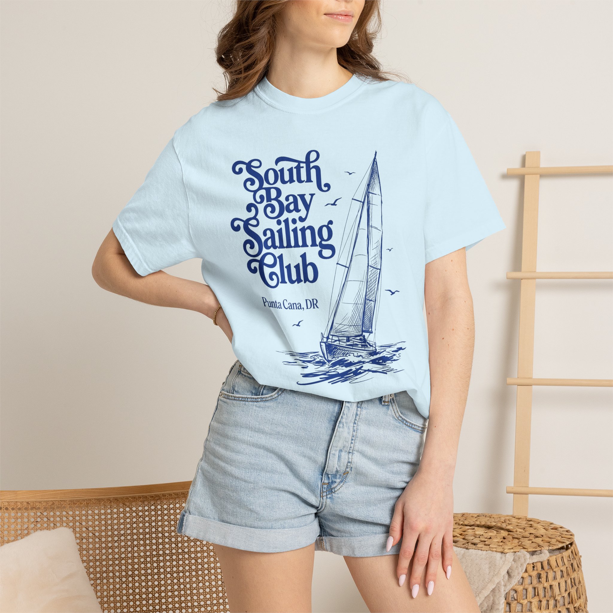 South Bay Sailing Club T-Shirt – Punta Cana Nautical Graphic Tee - Image 4