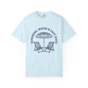 Beach Chair T-Shirt — "Sunshine, Waves & Lazy Days" Summer Tee