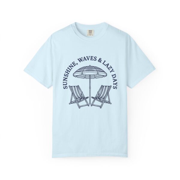 Beach Chair T-Shirt — "Sunshine, Waves & Lazy Days" Summer Tee