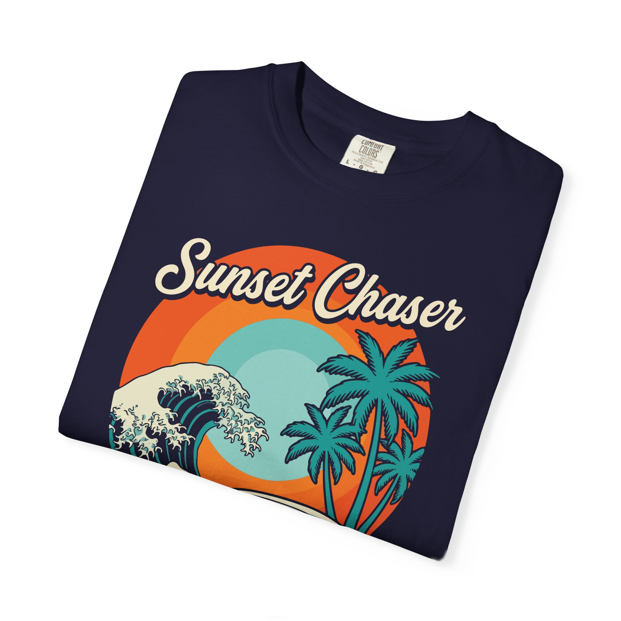 Sunset Chaser Retro Car T-Shirt - Image 3