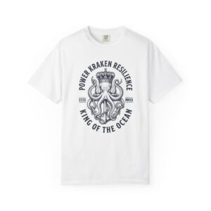 Kraken King T-Shirt — 'Power • Kraken • Resilience' Ocean Graphic Tee