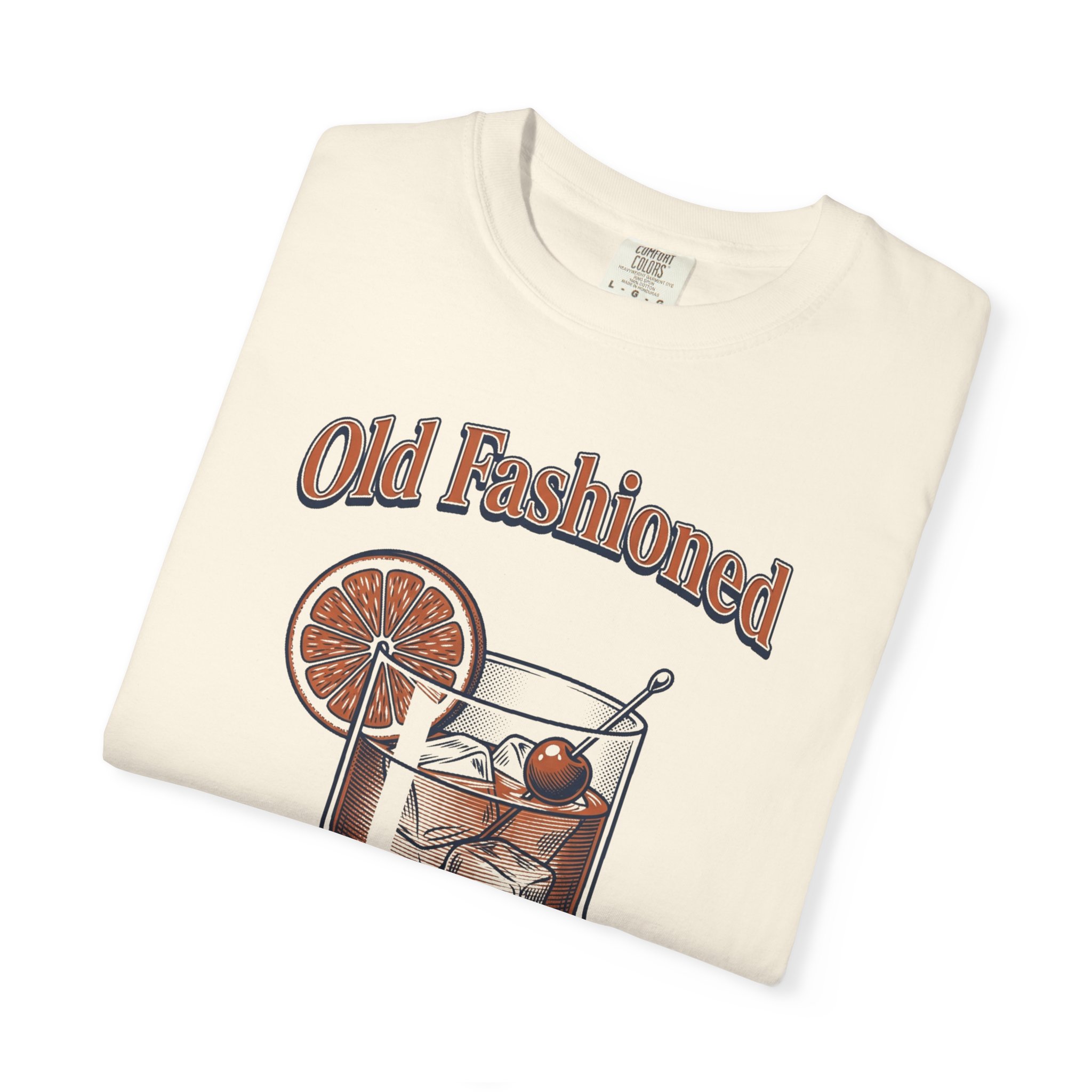 Old Fashioned Cocktail T-Shirt — Retro Whiskey Drink Graphic Tee - Image 3