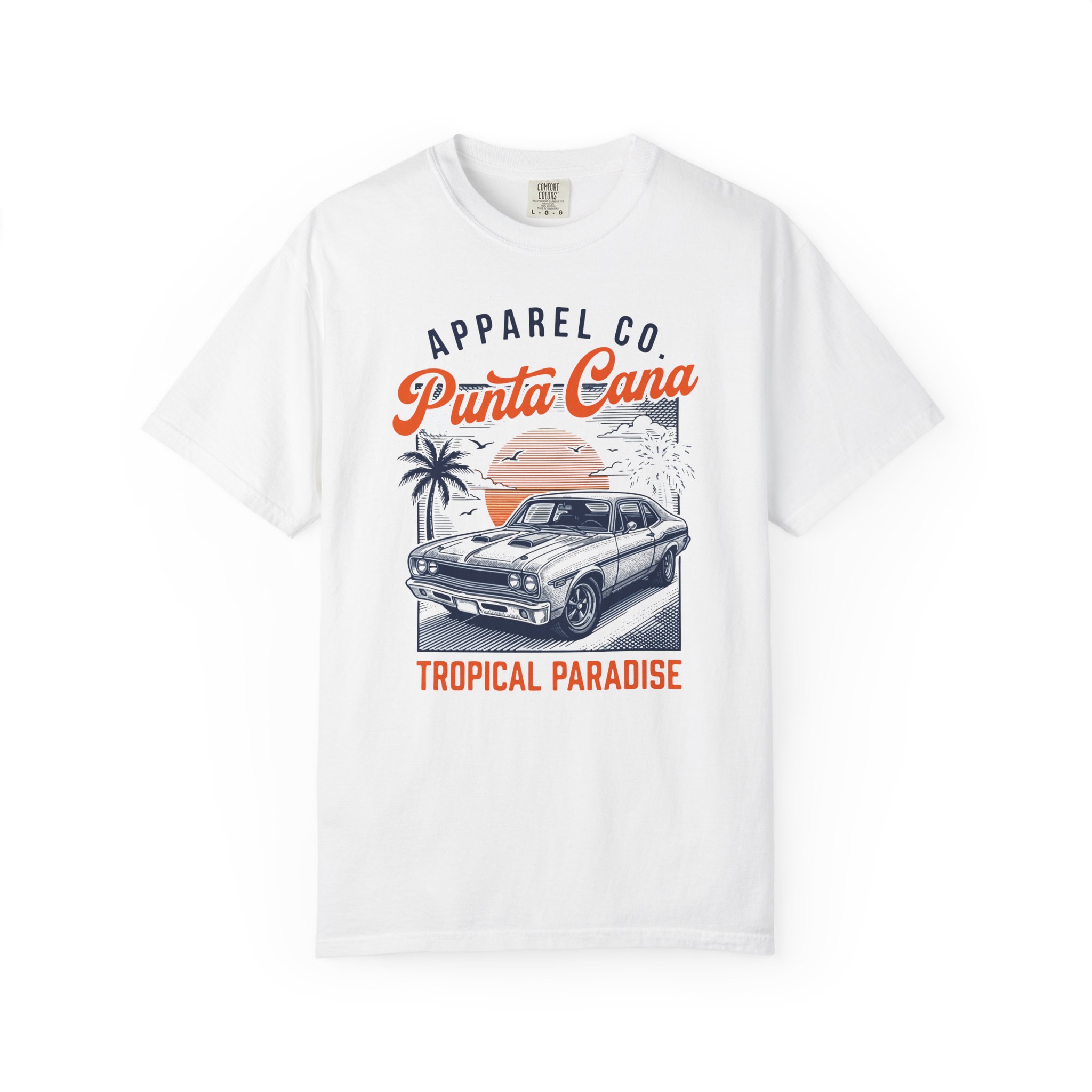 Punta Cana Vintage Car T-Shirt — Tropical Paradise Vacation Tee