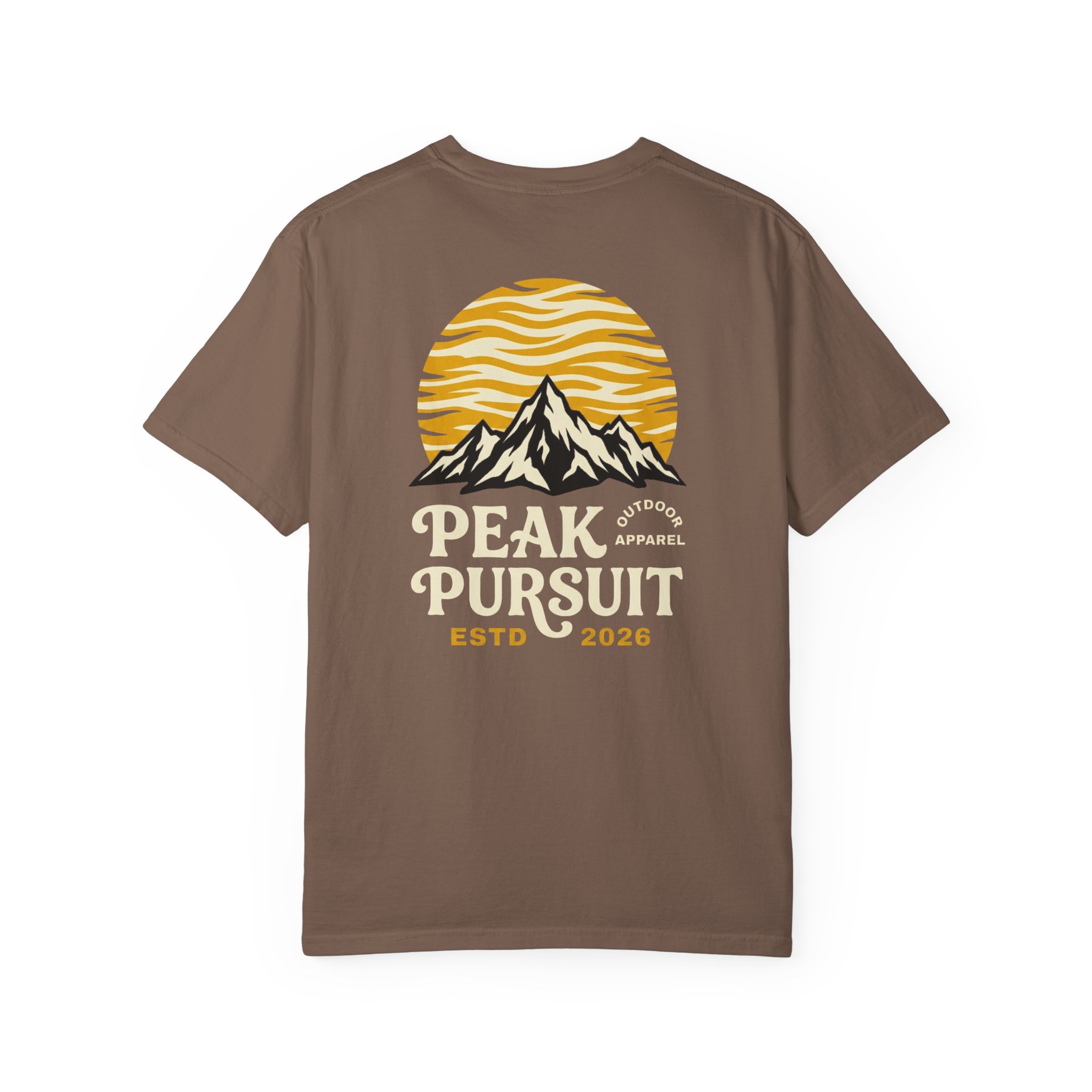 Peak Pursuit Mountain T-Shirt — Outdoor Adventure Graphic Tee - Image 2