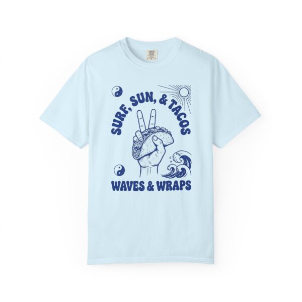 Surf, Sun & Tacos T-Shirt — Waves & Wraps Graphic Tee