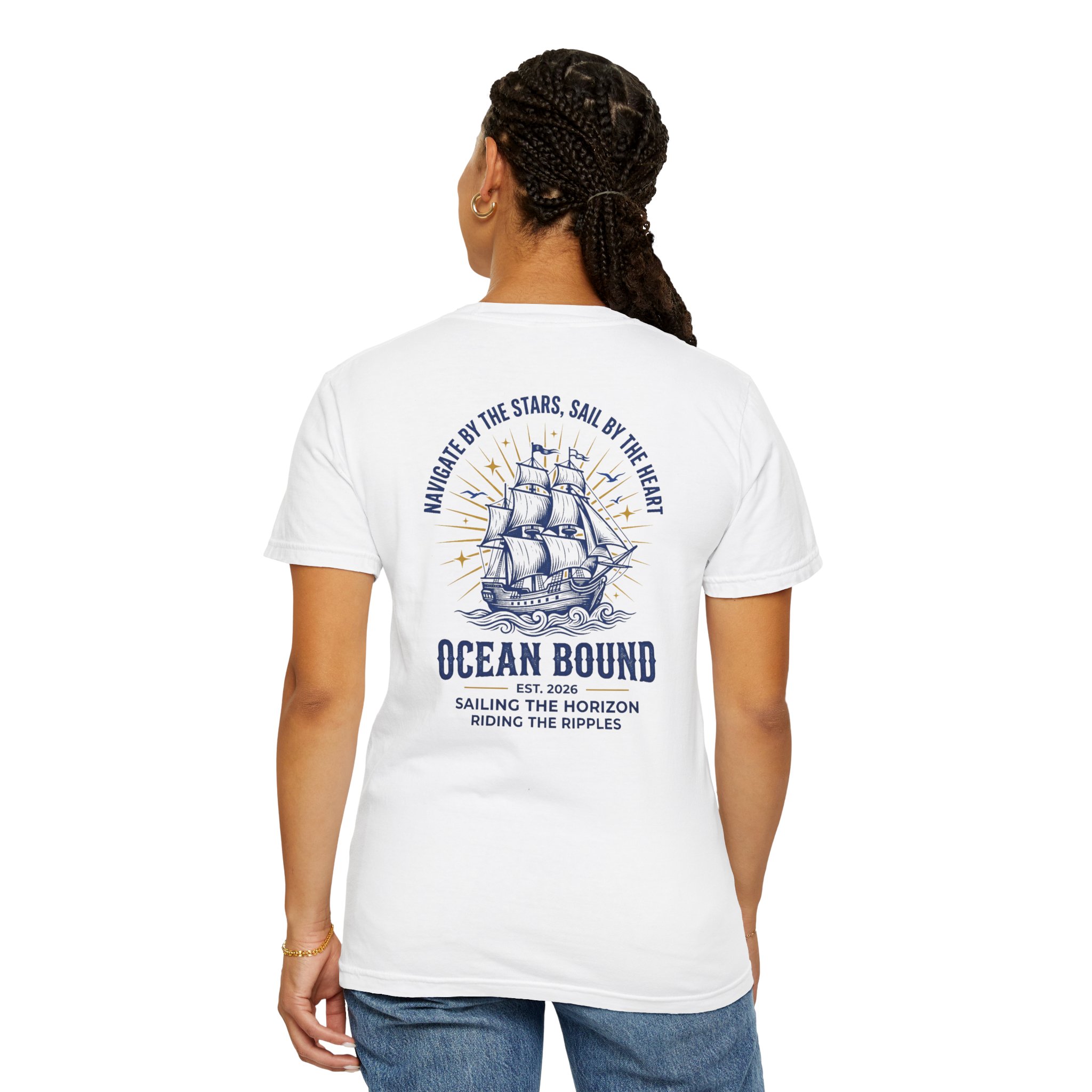 Ocean Bound T-Shirt — Vintage Sailboat Graphic Tee - Image 5