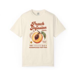 Peach Infusion Vintage Fruit Graphic T-Shirt