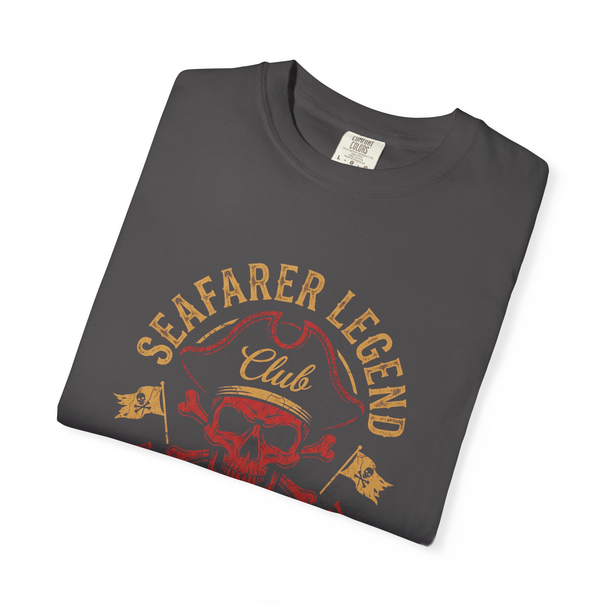 Seafarer Legend Club T-Shirt — Skull Nautical Tee (“No Port, No Pity”) - Image 3