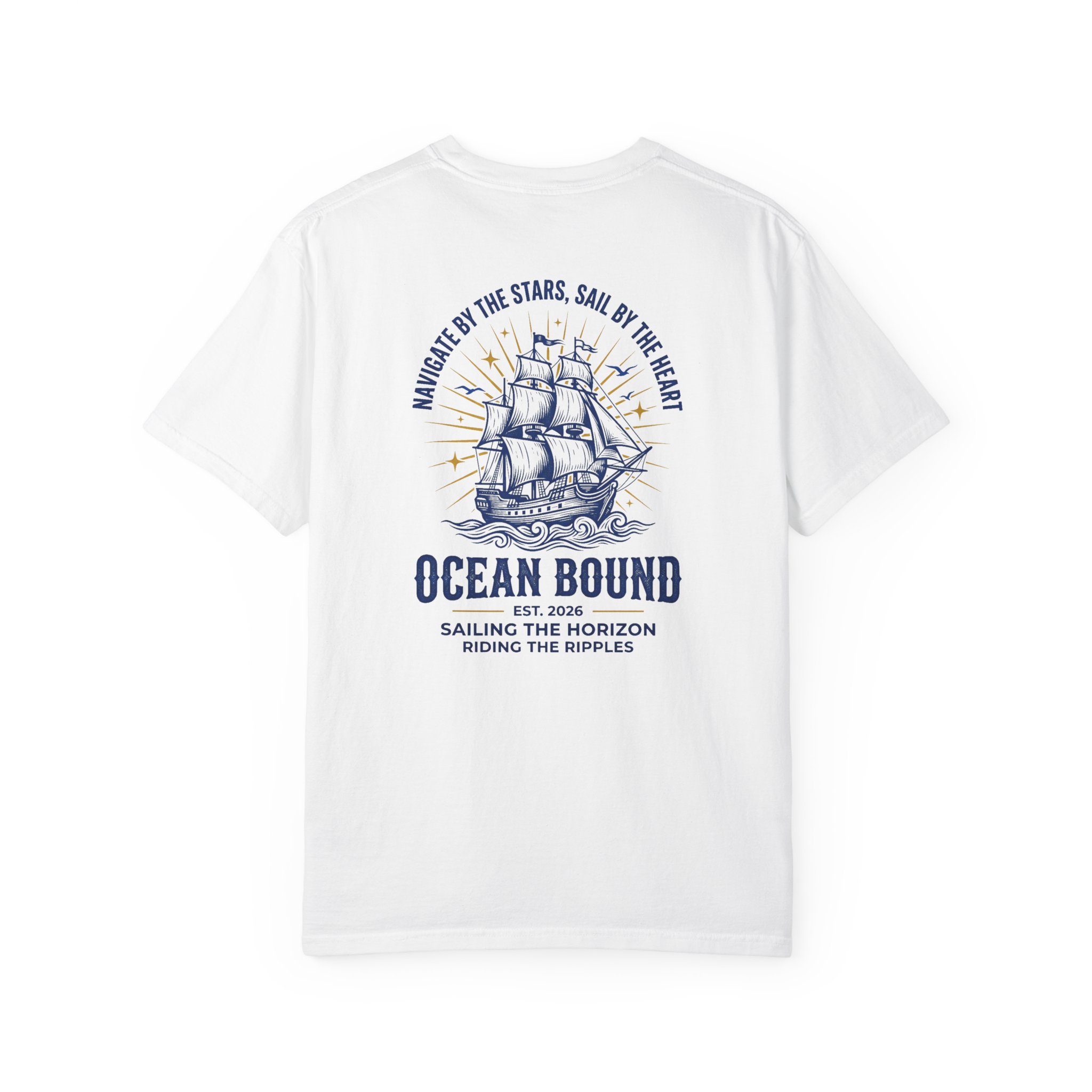 Ocean Bound T-Shirt — Vintage Sailboat Graphic Tee - Image 2