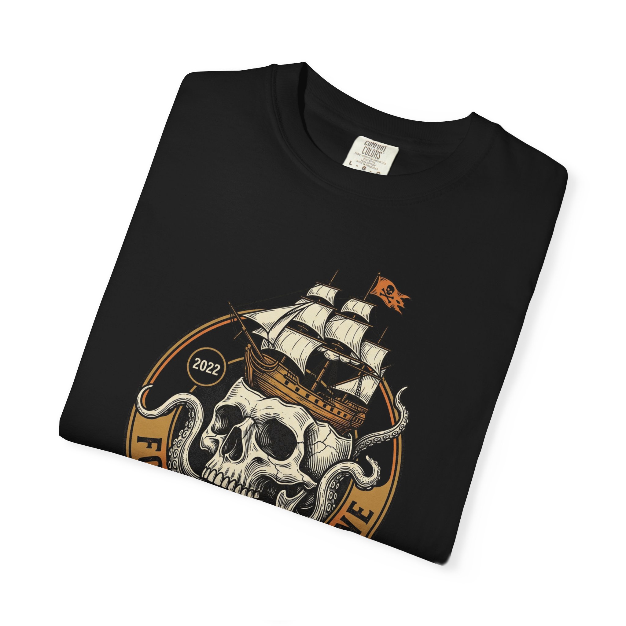 Forever Seaborne Skull Ship T-Shirt - Image 3
