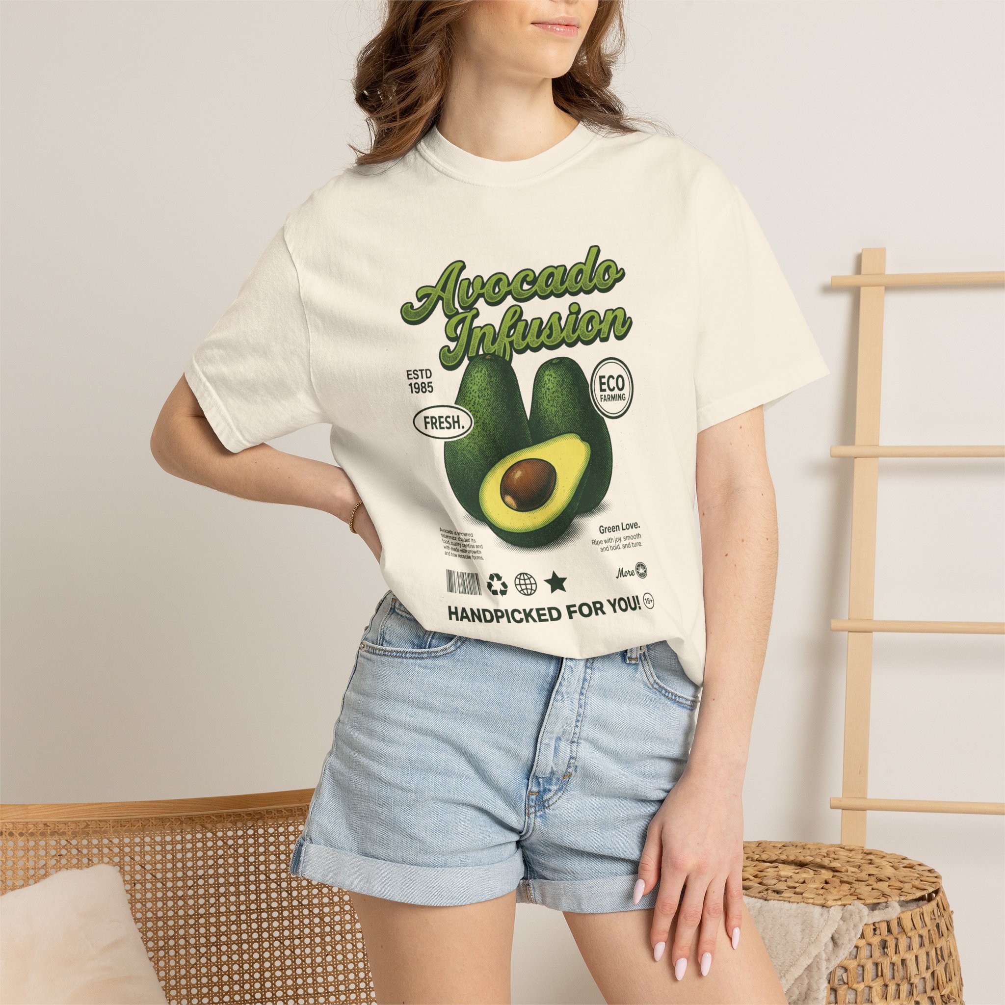 Avocado Infusion Graphic T-Shirt - Image 4