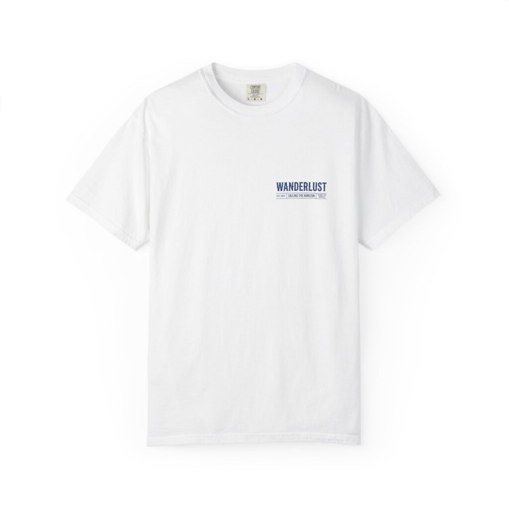 Wanderlust Ship Graphic T-Shirt — 'Not All Who Wander Are Lost' Nautical Tee